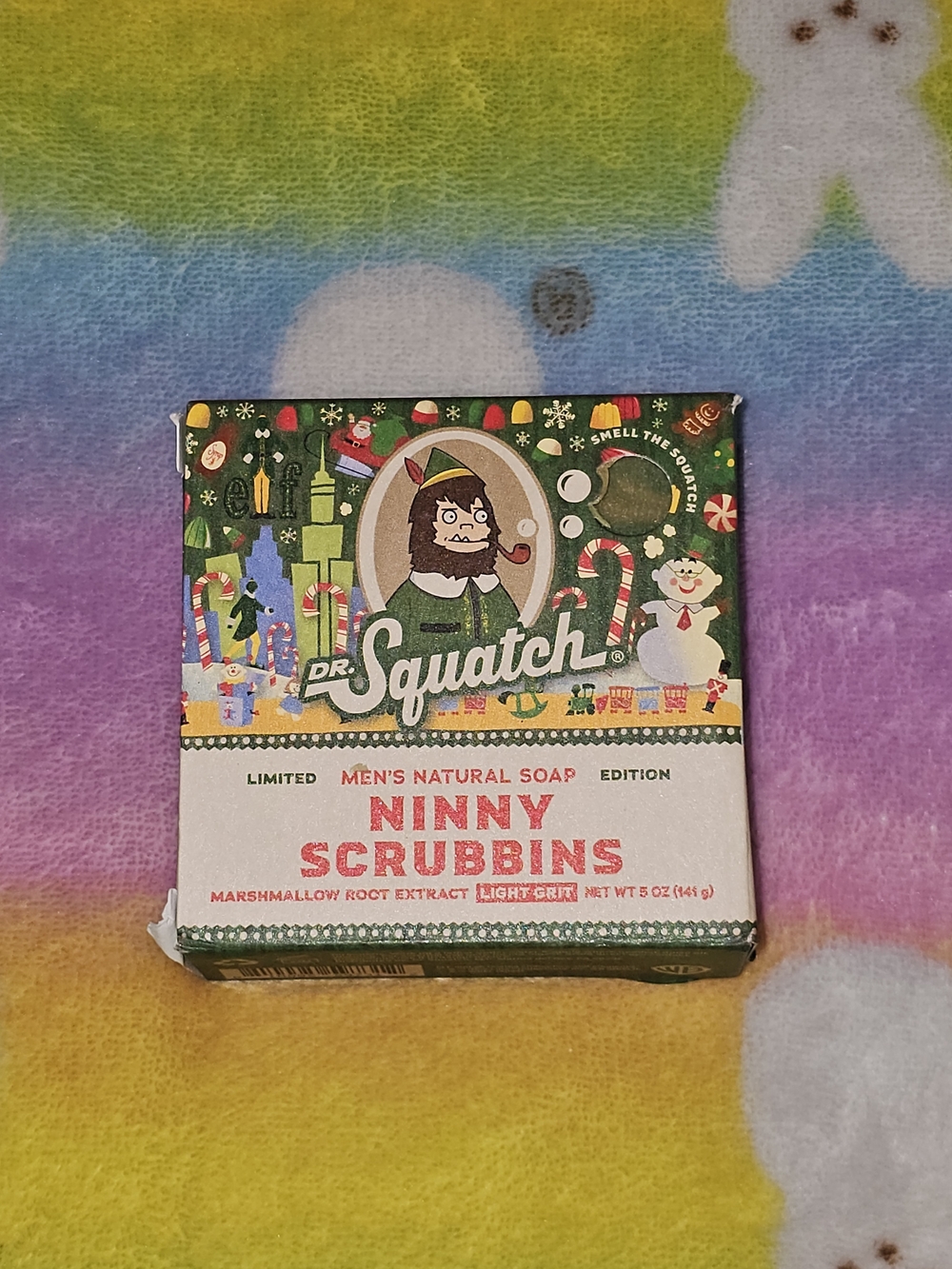 Dr. Squatch Ninny Scrubbins Men's Natural Soap - Festive Scent